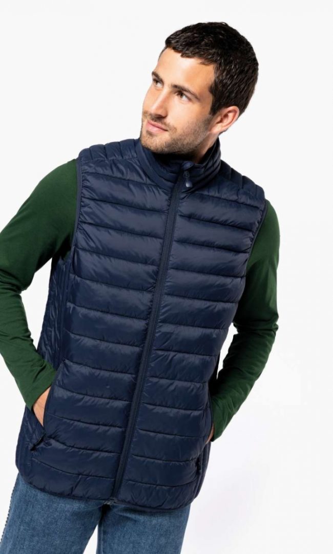 ka6113 MEN’S LIGHTWEIGHT SLEEVELESS FAKE DOWN JACKET