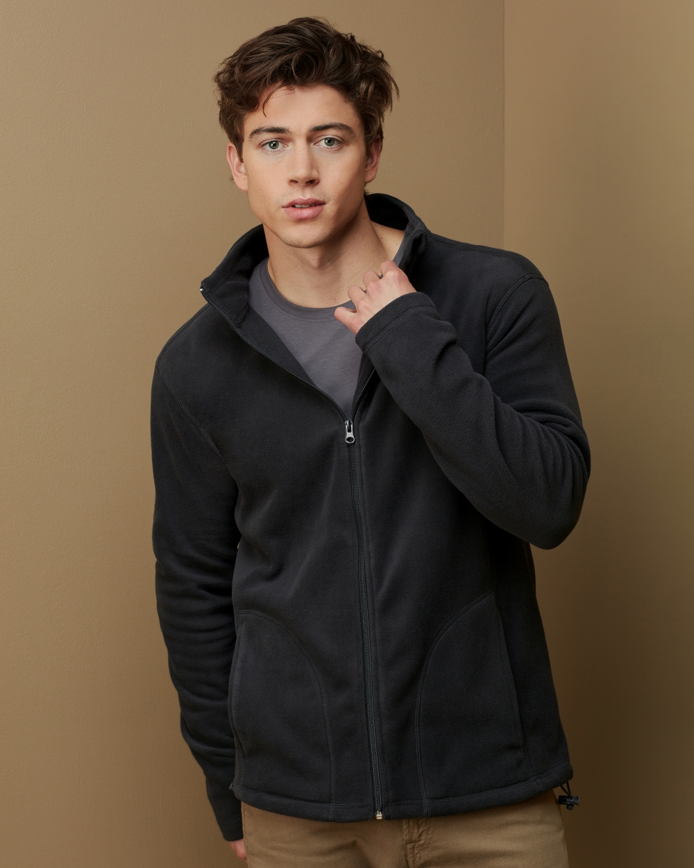 Чоловіча флісова куртка Active Fleece Jacket, під друк і вишивку (ST5030)