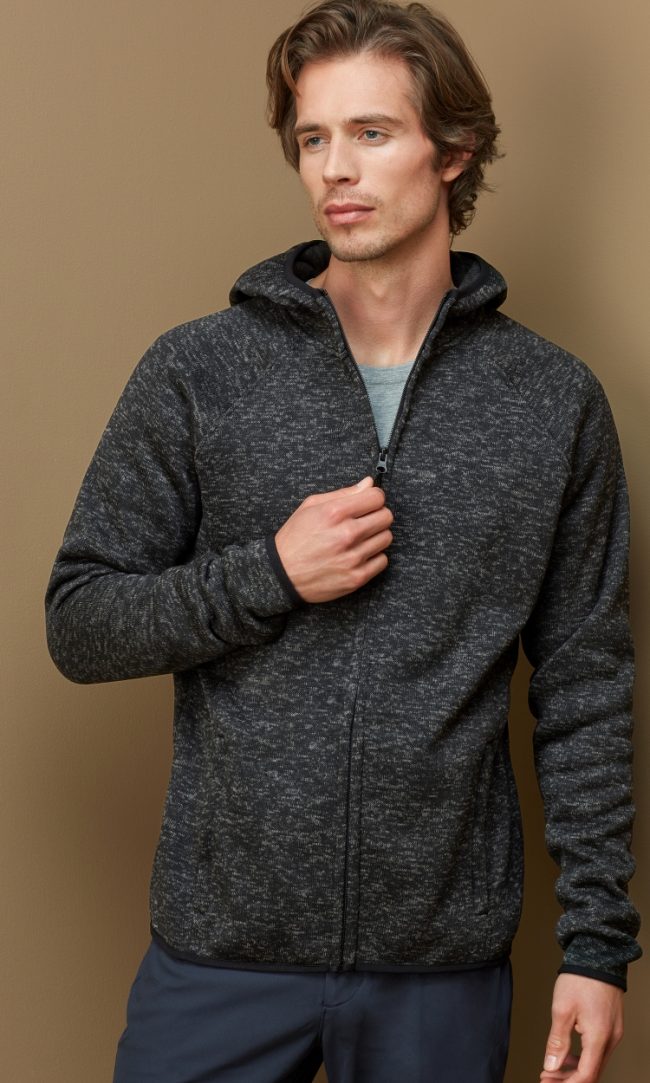 Трикотажна флісова куртка з капюшоном Lux Hooded Knitfleece Jacket (ST5460)