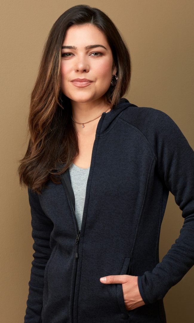 Трикотажна флісова куртка з капюшоном Lux Hooded Knitfleece Jacket (ST5560)
