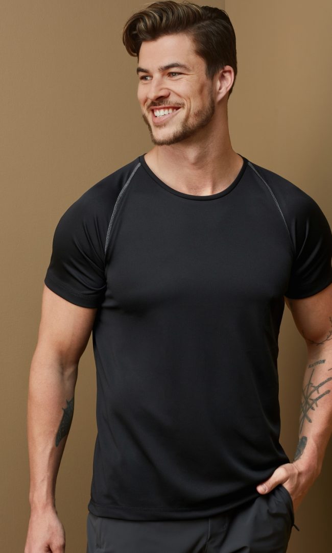 Чоловіча спортивна футболка Active Team Raglan, під друк і вишивку (ST8030)
