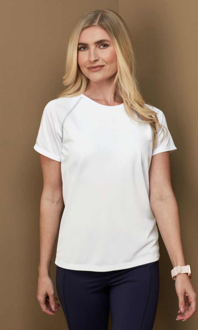 Жіноча спортивна футболка Active Team Raglan, під друк і вишивку (ST8130)