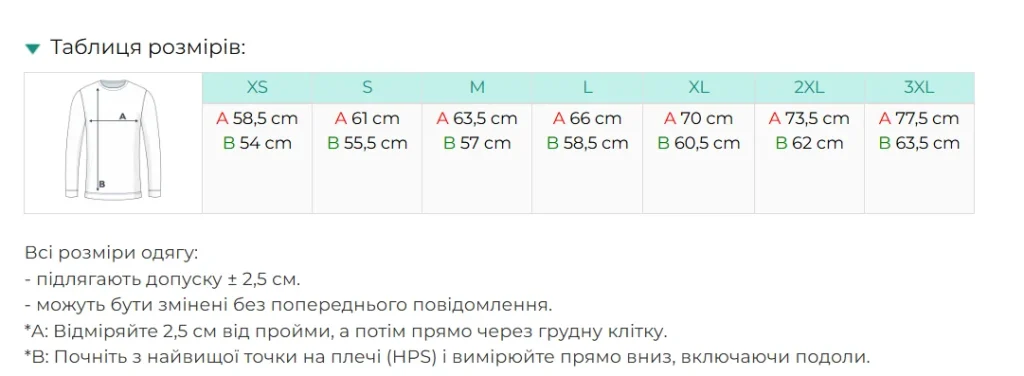 Жіночий світшот з логотипом на замовлення Next Level N9087 — таблиця розмірів XS-3XL